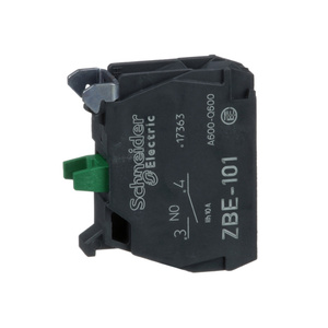 Nouveau bloc de contact supplémentaire Schneider ZBE101 Harmony 22mm pour bouton-poussoir 1 NO - Product Image 1