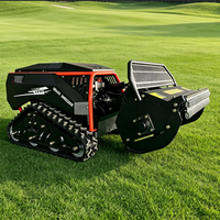 Tracteur miniature tout-terrain à moteur diesel de la marque JiaFu, tondeuse à gazon automatique à commande à distance intelligente, 20HP, coupe de 100 cm