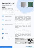 Fibocom SCA825 Module intelligent Kryo 585 CPU 15TOPS AI Power WiFi6 BT51 PCIe Caméra Solution de calcul de périphérie industrielle