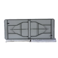 Table pliante rectangulaire d'extérieur en plastique JINXING, style moderne et minimaliste, 1,8 m, avec sièges pliants en plastique assortis en option, modèle JX-ZZ02