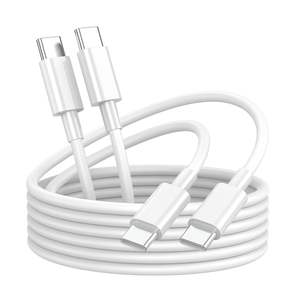 Câble USB-C en nylon tressé à charge rapide 1m et 2m pour <span class=keywords><strong>iPhone</strong></span> 16/15 <span class=keywords><strong>Pro</strong></span> Max, ordinateur et montre connectée - Emballé - Product Image 2
