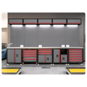 Bancs <span class=keywords><strong>de</strong></span> travail <span class=keywords><strong>en</strong></span> acier laminé à froid robustes Tiroirs verrouillables à 3 points Boîte à outils OEM personnalisable Armoire <span class=keywords><strong>de</strong></span> <span class=keywords><strong>rangement</strong></span> <span class=keywords><strong>de</strong></span> garage (charge <span class=keywords><strong>de</strong></span> 300kg - Product Image 5