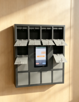 Système de casier à clés compact intelligent avec gestion des clés, paiement par carte, contrôle à distance et libre-service, fabriqué en Chine