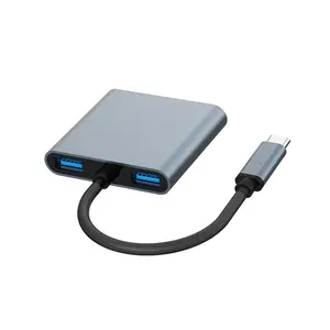 c型一至四OTG分离器扩展坞USB3.0便携式4端口集线器充电集线器