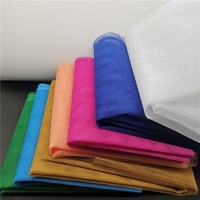 Tissu en maille de nylon blanc 55 g/m² respirant, léger (1 mm), 100 % nylon, pour robes de soirée et robes à paillettes, tissu tulle, tissu dentelle