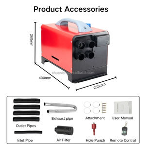 เครื่องทำความร้อนดีเซลแบบรีโมทคอนโทรล 12V 24V 5kw 8kw สำหรับใช้งานระยะยาว ตัวเครื่องทำจากอะลูมิเนียมใหม่ เหมาะสำหรับรถบ้าน รถยนต์ รถบรรทุก - Product Image 3