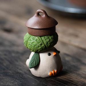 Zisha Tea <b>Pet</b> Chick Ornament Cauliflower Chicken Prosperity Chicken Small Bird Tea Set Accessory For Tea Play - Product Image 4