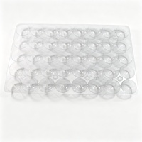 Bandeja de Plástico Desechable Negra de PP, PET, PVC para Chocolate, Inserto para Blíster, Grado Alimenticio, Forma y Tamaño Personalizados para Envasado de Confitería
