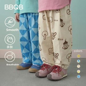 <span class=keywords><strong>Pantalon</strong></span> en coton pour enfants BBQB, nouvelle collection printemps, décontracté, imprimé dessin animé, taille haute élastique, coupe ample pour filles et garçons - Product Image 2