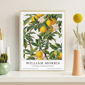 HAOWAI OEM/ODM William Morris Lemon Tree decoración lienzo pared arte botánico fruta exposición pared decoración póster pinturas pared artes - Product Image 2
