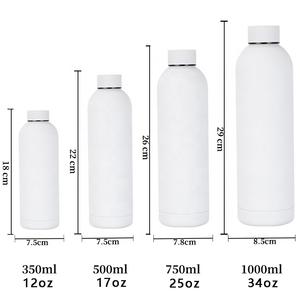 Botella de agua personalizada de acero inoxidable de 1 litro, 12oz, 17oz, 25oz, botella de agua aislada de acero inoxidable a prueba de fugas - Product Image 2