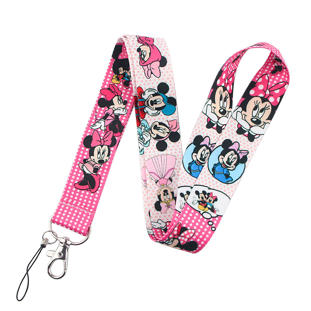 Hot Selling Cartoon Mickey Donald Minnie Daisy Lanyards Portable Phone Card Accessories Anti-Lost Lanyard for Promotional Gifts Image 3
