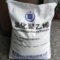 Résine de polyéthylène chlorée CPE 135A 3000 PVC additif modificateur d'impact qualité de moulage pour Film plastique matière première