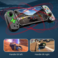 Contrôleur de jeu extensible sans fil D7 pour Android IOS Switch Hall Joystick Six axes Gyro Turbo Fonction Stretch Gaming Control