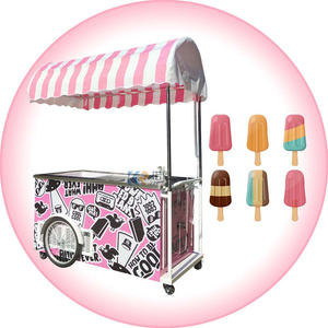 Remorque de cuisine mobile standard européenne 2025, chariot à glace italienne, remorque alimentaire pour slush - Product Image 1