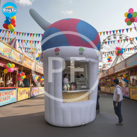 Stand de crème glacée gonflable pour la publicité extérieure, stand de citronnade, stand de boissons, tente pour les promotions et les événements