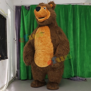 Efun MOQ 1 Pieza Disfraz <span class=keywords><strong>de</strong></span> Mascota Cosplay Personalizable <span class=keywords><strong>de</strong></span> Oso Pardo Gigante Inflable Caminante <span class=keywords><strong>de</strong></span> Dibujos Animados para <span class=keywords><strong>Halloween</strong></span> en Venta para Adulto - Product Image 4