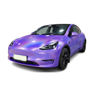 Wrapmaster 5*56 pieds, film de protection de voiture laser violet, sans bulles, brillant, irisé, autocollants en PVC, film de protection de véhicule, fonction de changement de couleur - Product Image 1