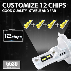 Xenplus W22 Nouveau Design Mini Taille Plug and Play 1:1 Voiture H7 Led Phare Ampoule H4 20000lm 42W 6000K H7 Led Phare - Product Image 3