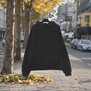 เสื้อฮู้ดผู้ชายผ้าฝ้ายทอ 100% พิมพ์ลายสปอร์ต แขนยาว กันน้ำ เป็นมิตรกับสิ่งแวดล้อม สำหรับฤดูใบไม้ร่วง ป้องกันรอยยับ สไตล์สตรีทแวร์ - Product Image 3