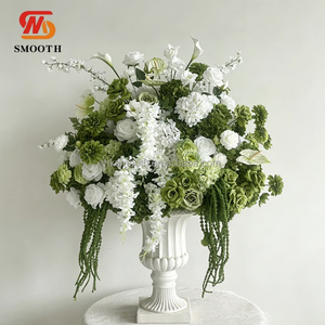 SMOOTH Custom OEM 70cm Artificial <b>Flower</b> Ball Green <b>Silk</b> <b>Flower</b> Ball for Wedding Table Centerpiece table Wedding <b>Flowers</b> - Product Image 4