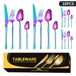 Juego <span class=keywords><strong>de</strong></span> Cubiertos <span class=keywords><strong>de</strong></span> Acero Inoxidable <span class=keywords><strong>de</strong></span> 16 Piezas, Diseño Delgado, Acabado Pulido Espejo, Servicio <span class=keywords><strong>para</strong></span> 4 Personas, Uso Doméstico y en Restaurantes - Product Image 4