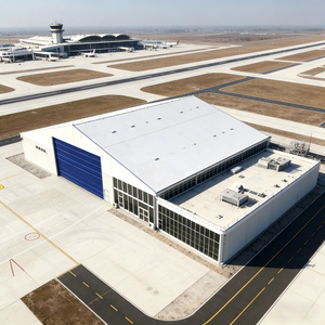 hangar طائرة من هيكل فولاذي خفيف الوزن جاهزة الصنع بتصميم عصري مخصص حسب الطلب في الصين بسعر المصنع - Product Image 2
