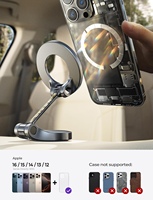 Support magnétique LISEN pour téléphone avec adhésif 3M super puissant pour tableau de bord de voiture, montage mural à domicile, aimant puissant pour iPhone 17 16 Pro