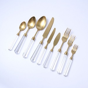 Vente <span class=keywords><strong>en</strong></span> gros Couverts à manche <span class=keywords><strong>en</strong></span> spirale détachables et transparents, or, <span class=keywords><strong>argent</strong></span>, fourchette, <span class=keywords><strong>couteau</strong></span> et cuillère pour cadeaux d'affaires - Product Image 5