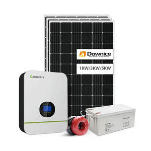 Panneau solaire hybride 10kva énergie 1kw 2kw 3kw 5kw 10kw 15kw 20kw 30kw 50kw 100kw système d'énergie solaire complet hors réseau pour la maison - Product Image 1