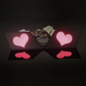 Aftermarket Sanvi New Fashion 5V or 12V Diamond Shape LED <b>Devil</b> Eyes Auto Decoration Light <b>Accessories</b> Conversion Kits - Product Image 4