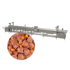 Línea de Producción de Alimento Húmedo para Gatos Totalmente Automatizada, Controlada por PLC, 380V 110KW, Incluye Motor para Trozos de Carne/Puré de Carne - Product Image 2