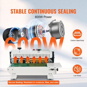 Wallepac nóng bán liên tục nhiệt niêm phong túi lớn thực phẩm thịt đa sử dụng tự động chân không nhỏ niêm phong gói Giá máy - Product Image 3