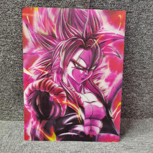 Affiche murale <span class=keywords><strong>manga</strong></span> holographique 3D lenticulaire personnalisée en gros Dragon Ball Z Goku Affiche anime 3D lenticulaire - Product Image 3