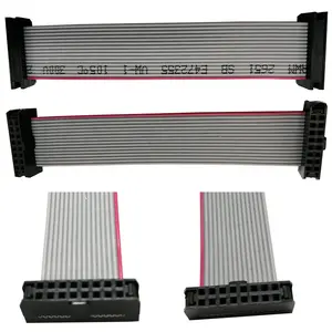 制造商2.54毫米IDC扁平带状电缆组件4P IDC至64P IDC扁平电缆组件