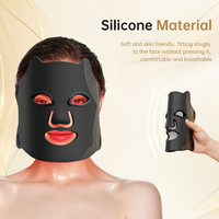 Masque facial LED 4 en 1 avec puces LED 630nm 415nm 590nm 830nm, irradiance 30mW/cm², thérapie par lumière rouge infrarouge LED