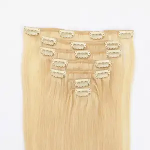 Accesorios para extensiones de cabello, pinzas de pelo sin procesar, luz en V