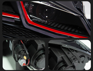Per <span class=keywords><strong>Volkswagen</strong></span> <span class=keywords><strong>Golf</strong></span> <span class=keywords><strong>7.5</strong></span> 2017-2021 MK7.5: Fari LED DRL potenziati con indicatori di direzione, gruppo ottico modificato, accessori auto - Product Image 6
