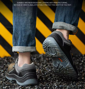 Zapatos de Montaña de Alta Calidad para Hombre, con Parte Superior de Cuero, Impermeables, para Exteriores, para Correr por Terrenos Accidentados, con Protección de Tobillo y Resistentes a Pinchazos - Product Image 5