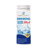Instrument de test de l'eau, bandes de testeur d'eau potable 20 en 1 pour aquarium, piscine, spa, puits et robinet