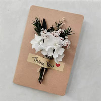 Emballage de boîte cadeau en gros, décoration, petites fleurs naturelles préservées, mini bouquet de fleurs séchées