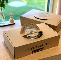 Voedselveilige kraft golfkartonnen doos met venster voor fruit- en groenteverpakkingen, groothandel