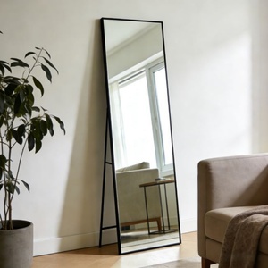 Wholesales Framed <b>Floor</b> <b>Mirror</b> MOQ 100 Pieces Customized Durable Cheap Aluminum Alloy Frame <b>Mirror</b> for Bedroom Hotel Living Room - Product Image 1