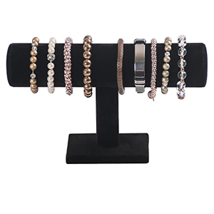 Support de Présentation de Bijoux en Métal Personnalisé pour Usine, Présentoir à Bracelets en Microfibre Grise, Support Cylindrique pour Montres avec Base en Ciment, Présentoir à Joncs - Product Image 3