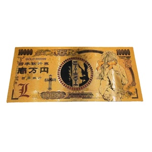 10 types de billets de banque en or de l'anime <span class=keywords><strong>japonais</strong></span> <span class=keywords><strong>Death</strong></span> <span class=keywords><strong>Note</strong></span> Yagami Light Misa pour collection de fans, cartes cadeaux - Product Image 5