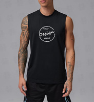 Camiseta Deportiva sin Mangas para Hombre, de Secado Rápido, Alta Elasticidad, 88% Poliéster, 12% Elastano, Ajustada al Cuerpo, para Gimnasio y Entrenamiento