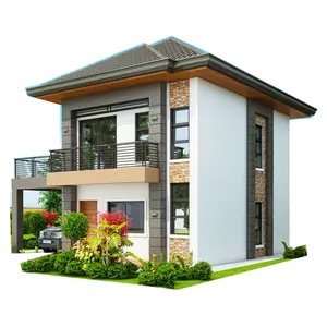 3 Phòng Ngủ 2 Phòng Tắm 2 Tầng Nhà Prefab Với Kế Hoạch Thiết Kế