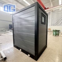 Unité de toilettes portables de luxe en acier avec douche et toilettes, salle de bain mobile préfabriquée moderne, salle de bain portable pour le camping