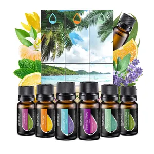 Premium essential oil set 20 pieces of pure natural aromatherapy oil lavender frankincense mint rose rosemary sandalwood