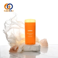 En promotion : Emballage de bâtonnets déodorants G&O Factory Eco personnalisés couleur orange, flacons de 15ml, 30ml, 50ml, 75ml